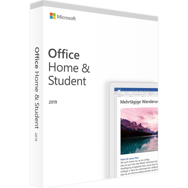 Microsoft Office 2019 Home and Student | for Windows | Account bound